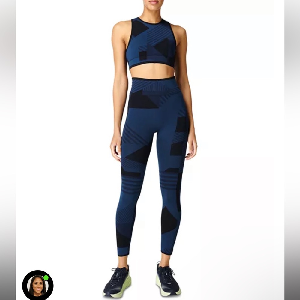 Sweaty Betty Interval Seamless Longline Sports Leggings, NWT.